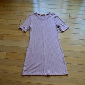 Reformation Jeans Kendy Mini Dress Dusty Pink Size S